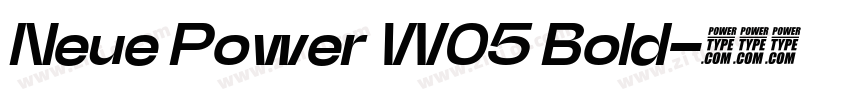 Neue Power W05 Bold字体转换